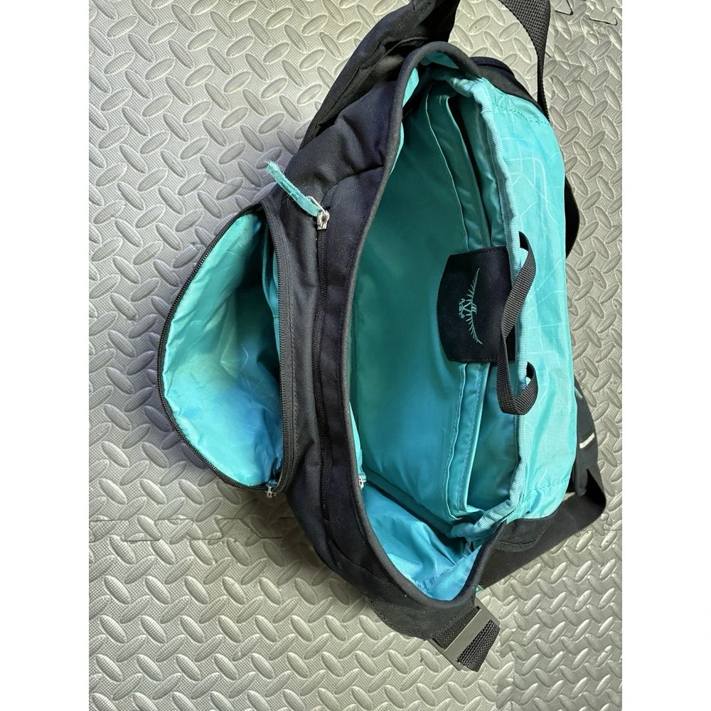 Osprey Flap Jill Messenger Bag Black Teal 13